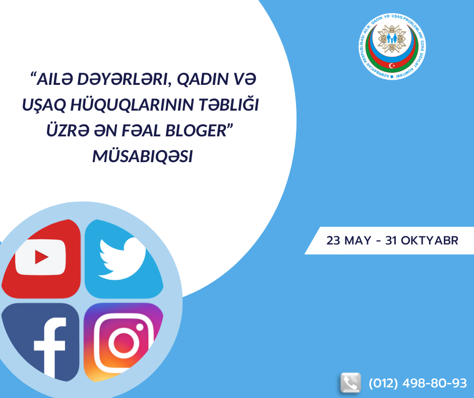Promotion of Azerbaijani family values and gender equality in society, protection of women's and children's rights, involvement of social networks to combat gender and domestic violence are essential issues today